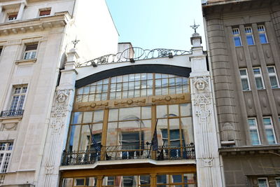 Low angle view of building against sky