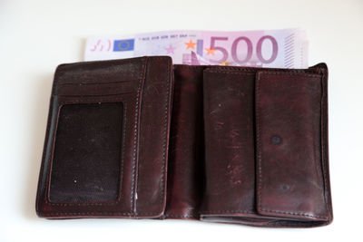 Close-up of open book