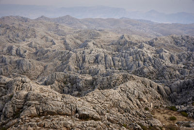 Scenic view of rocky mountains