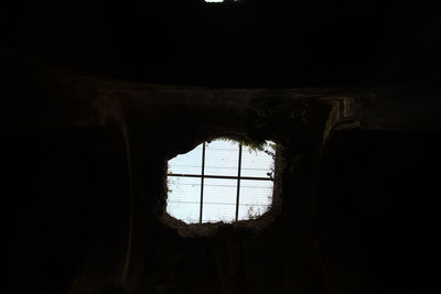 View of window in abandoned building