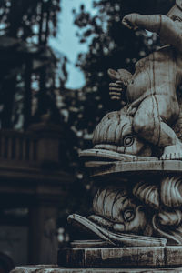 View of buddha statue in temple