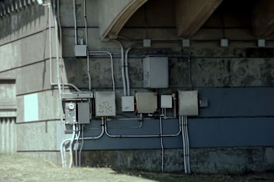 Close-up of abandoned house