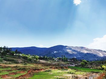 Scenic view of landscape against sky