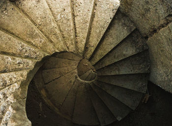 Close-up of spiral staircase