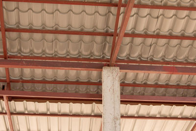 Low angle view of roof tiles