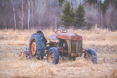 Abandoned tractor in canada
