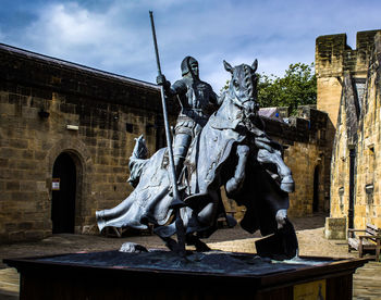 Statue of historic building