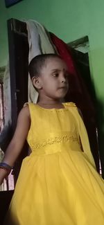 Low angle view of girl and woman