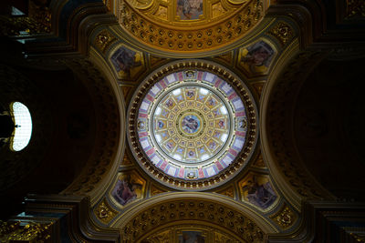 Low angle view of ceiling