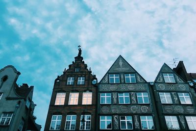 Low angle view of building against sky