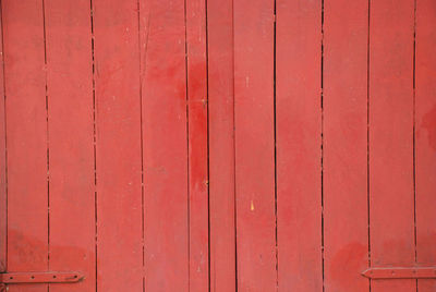 Full frame shot of red wood