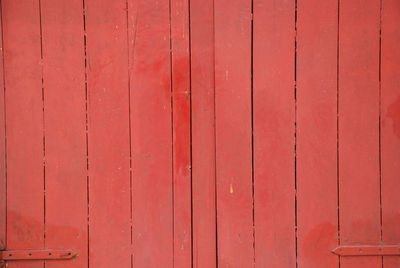 Full frame shot of red wood