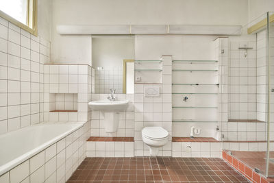 Interior of bathroom