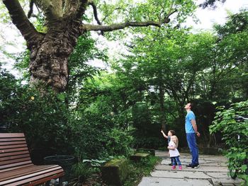 Girl standing in park