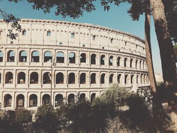 Low angle view of historical building against sky