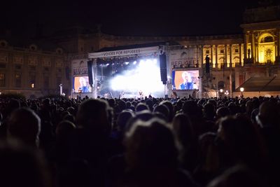 Crowd at night