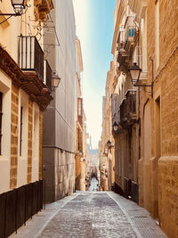 Street amidst buildings in city