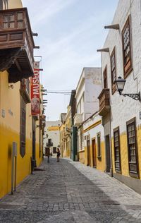 Man walking on street in city