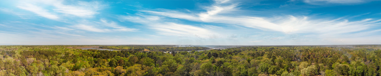 Scenic view of land against sky