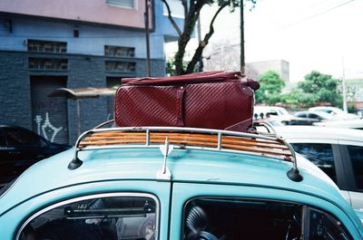 Vintage car in city