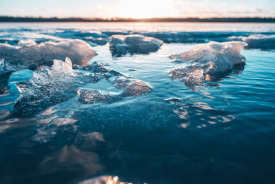 Rocks in sea