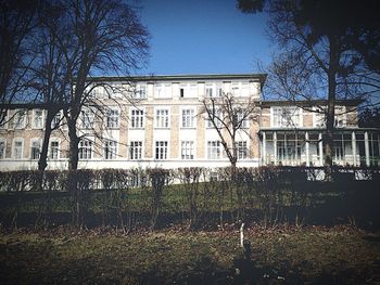 Built structure with trees in background