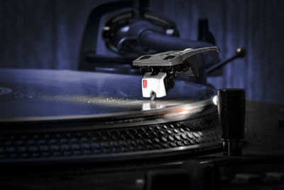 Close-up of machine part