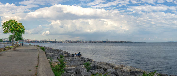 Scenic view of sea against sky