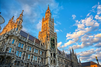 Low angle view of historical building against sky