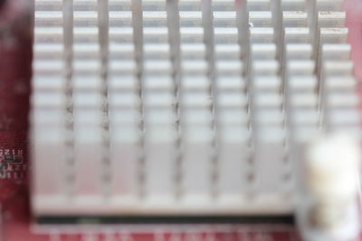Close-up of blinds