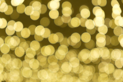 Defocused image of illuminated lights