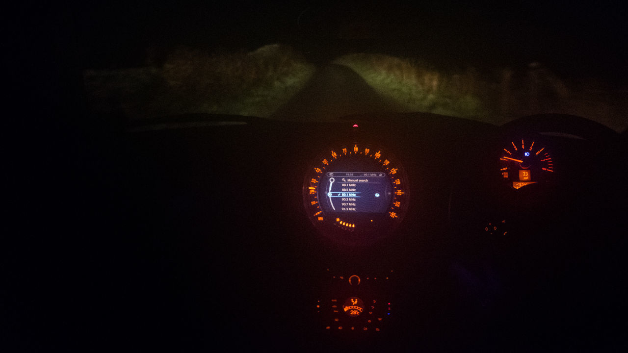 Driving without moonlight