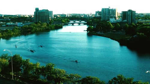 River with buildings in background