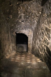 Interior of old tunnel
