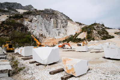 View of marble quarry