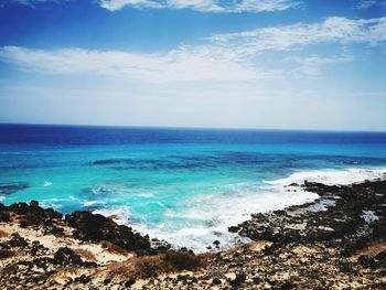 Scenic view of sea against sky