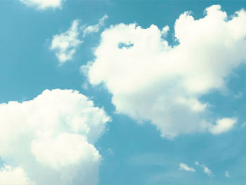 Low angle view of clouds in sky