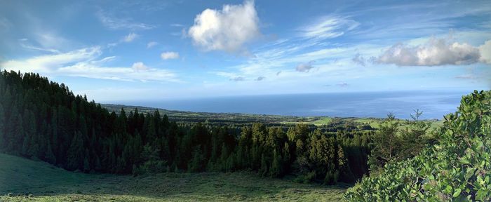 Panoramic view of landscape against sky