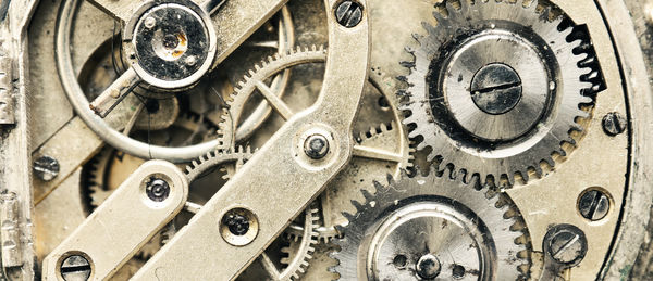 Close-up of gears