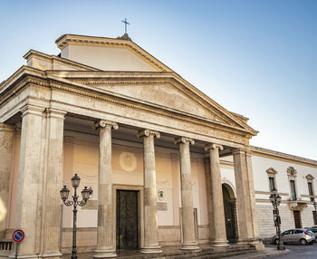 Low angle view of historical building against sky