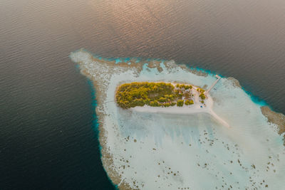 High angle view of water