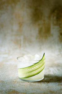 Simplistic drink with cucumber