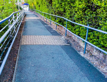 Footbridge over river