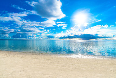 Scenic view of sea against sky