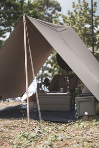 View of tent against the sky