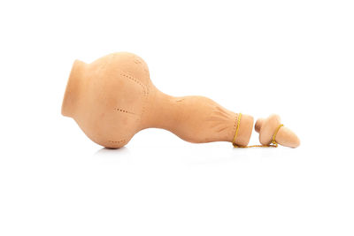 Close-up of electric lamp against white background