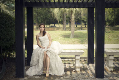 Full length of woman in park