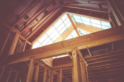 Low angle view of ceiling