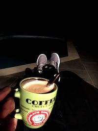 Close-up of coffee cup