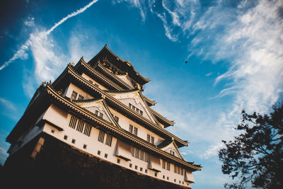 Low angle view of buildings against sky